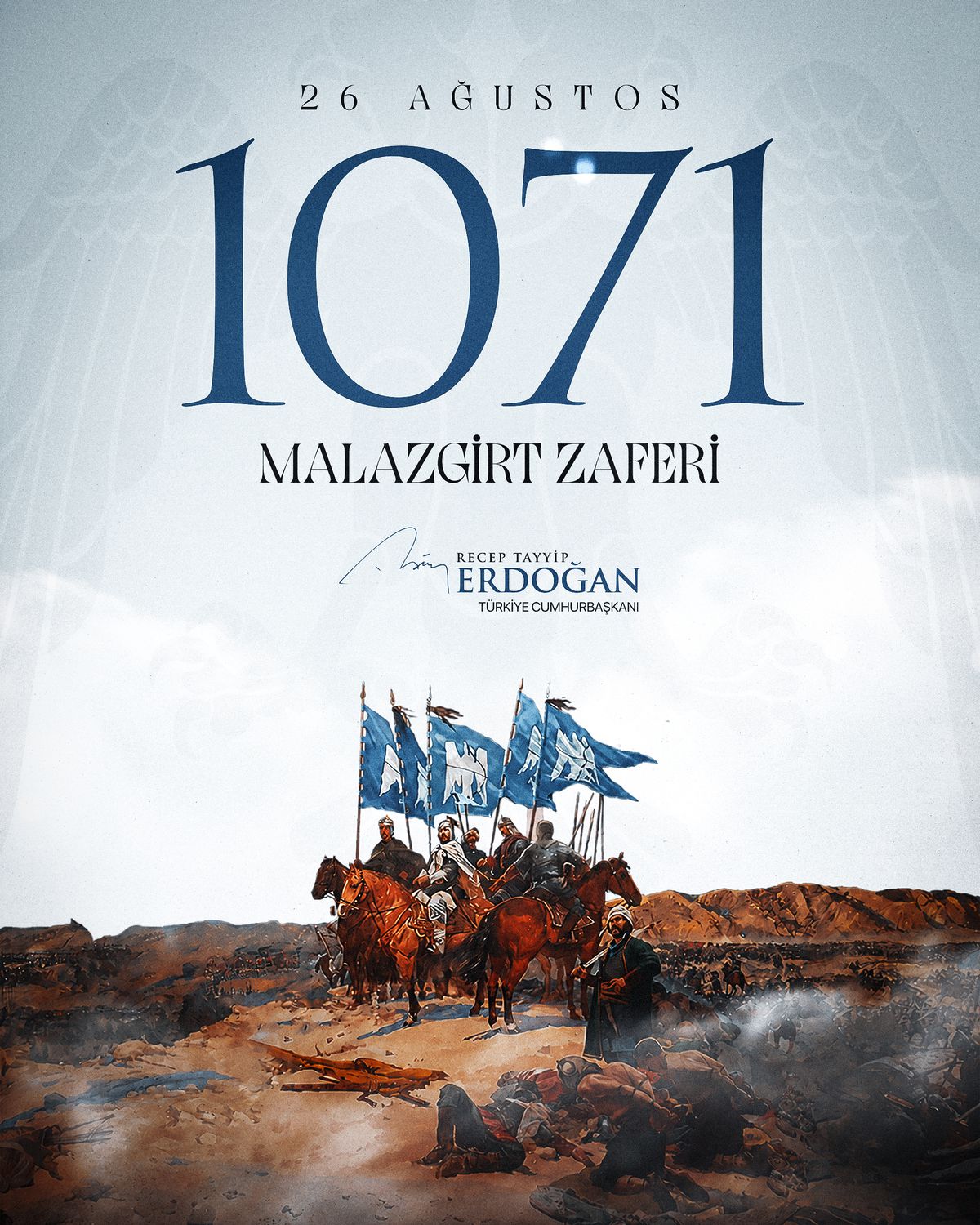 Erdoğan'dan Malazgirt Zaferi'nin 955. Yıl Dönümü Mesajı
