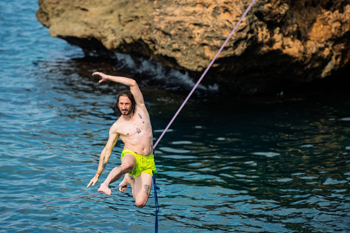 Antalya’da 30 Metrelik Slackline Heyecanı