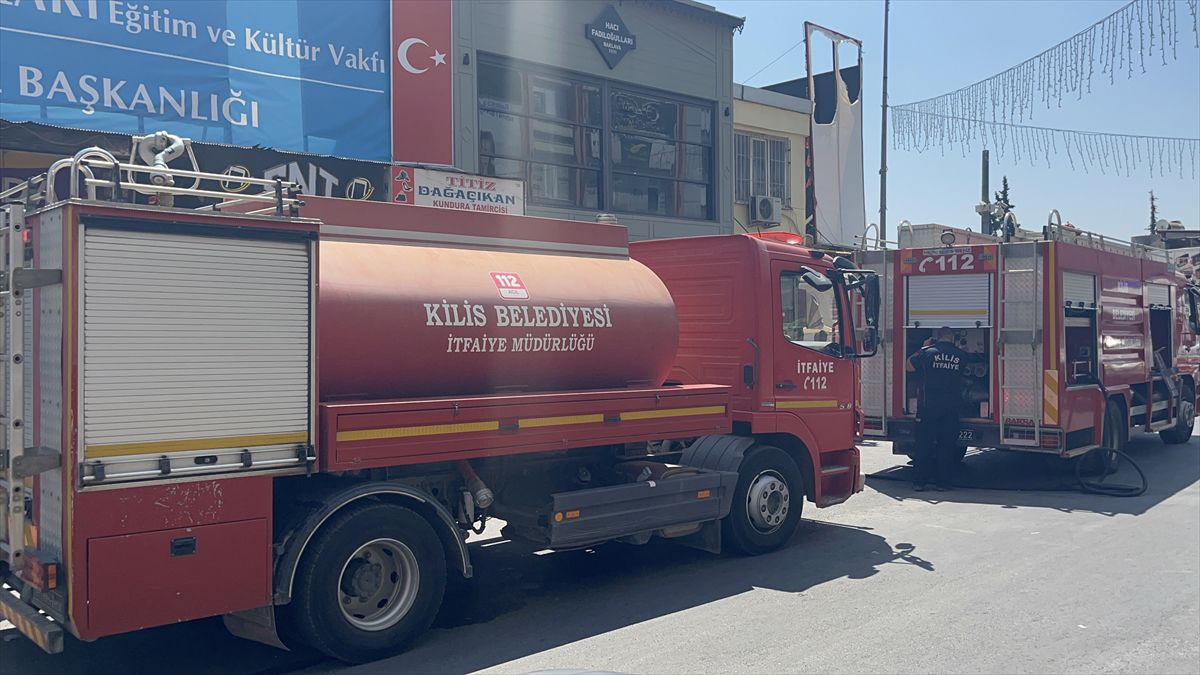 Kilis'te Baklava İş Yerinde Yangın