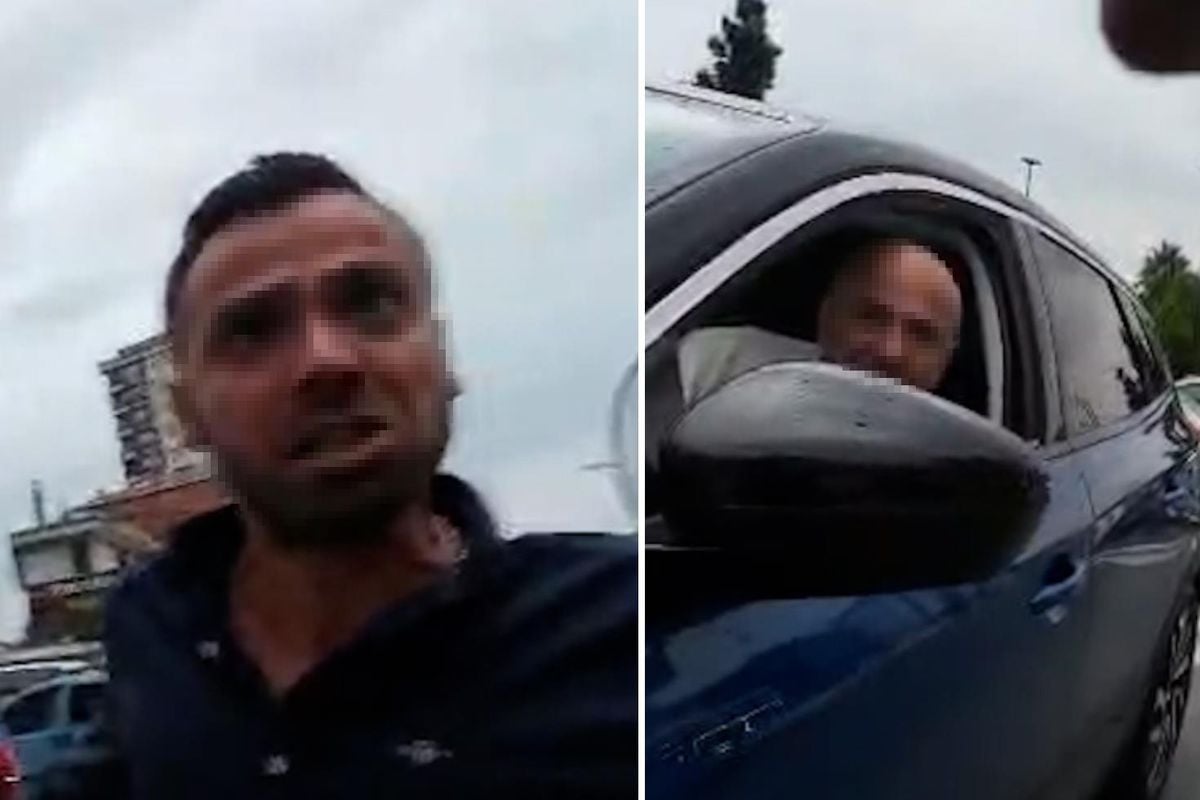 Trafik eşkıyaları dehşet saçtı! Bisikletliyi ezmek üzerelerdi, inip vahşice saldırdılar