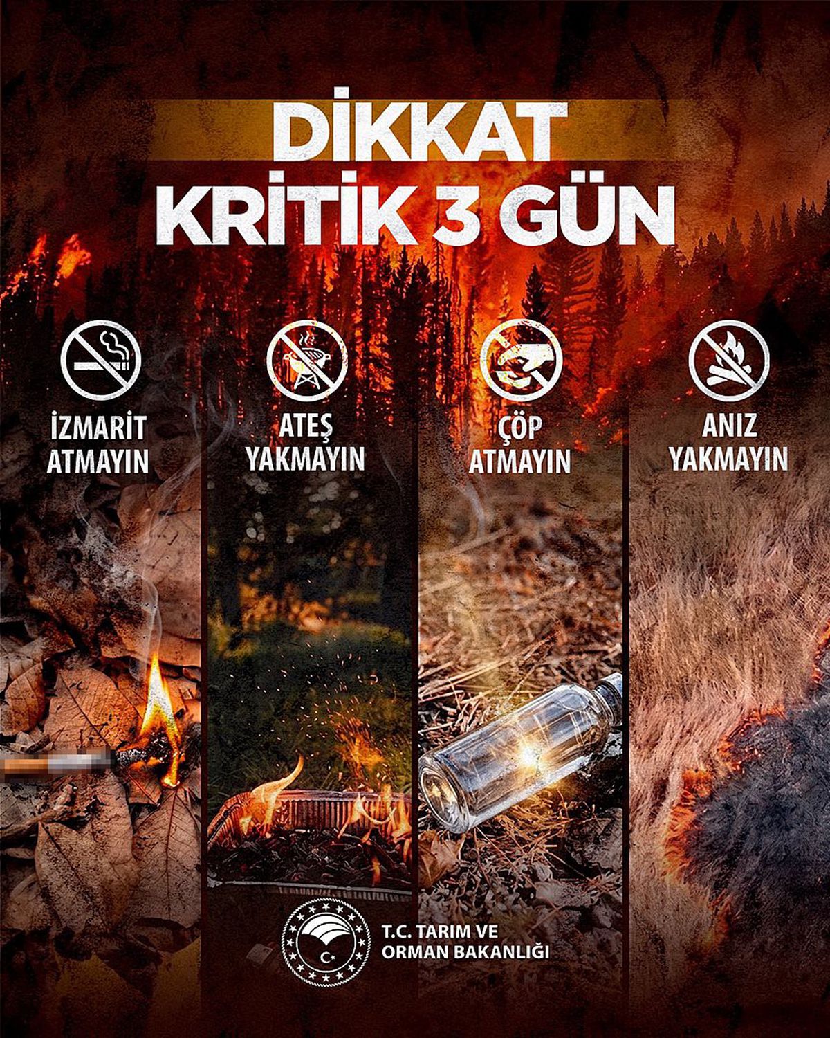 Orman yangını riski: 28-30 Ağustos kritik