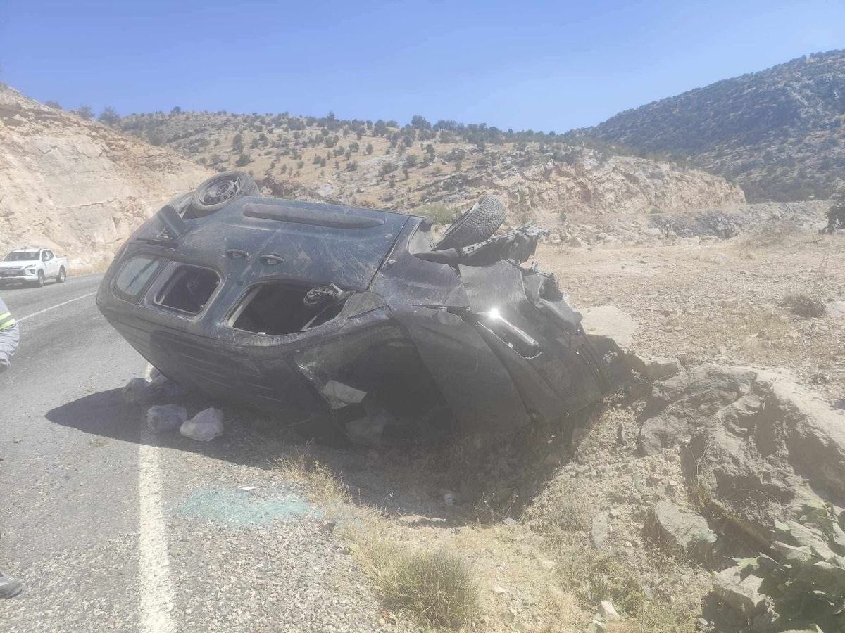 Gercüş'te Takla Atan Araçta 2 Yaralı