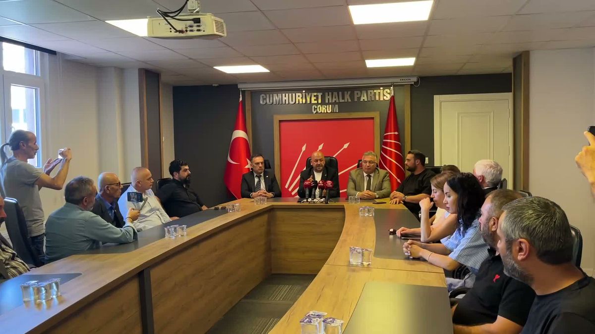 CHP Çorum İl Başkanı Yılmaz: Asli görevimiz AKP ile mücadele etmek