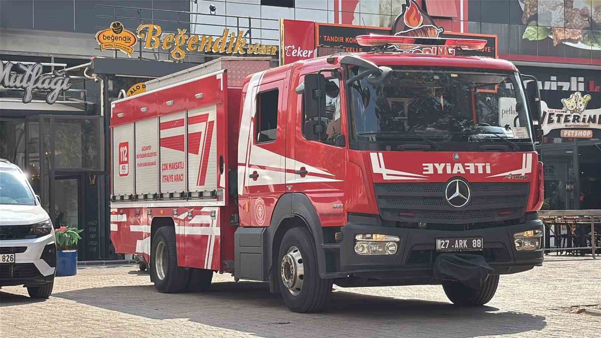 Gaziantep'te lokanta bacasında yangın