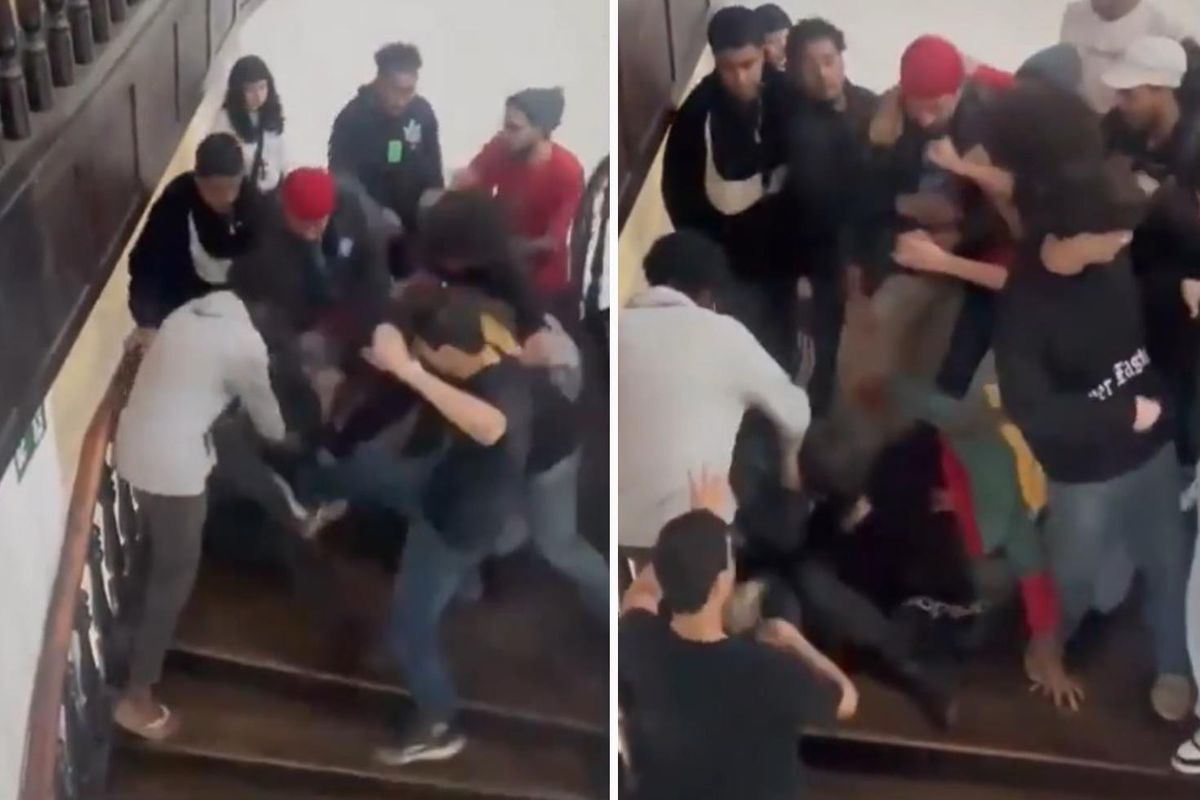 Giydiği tişört nedeniyle tekme tokat dövüldü