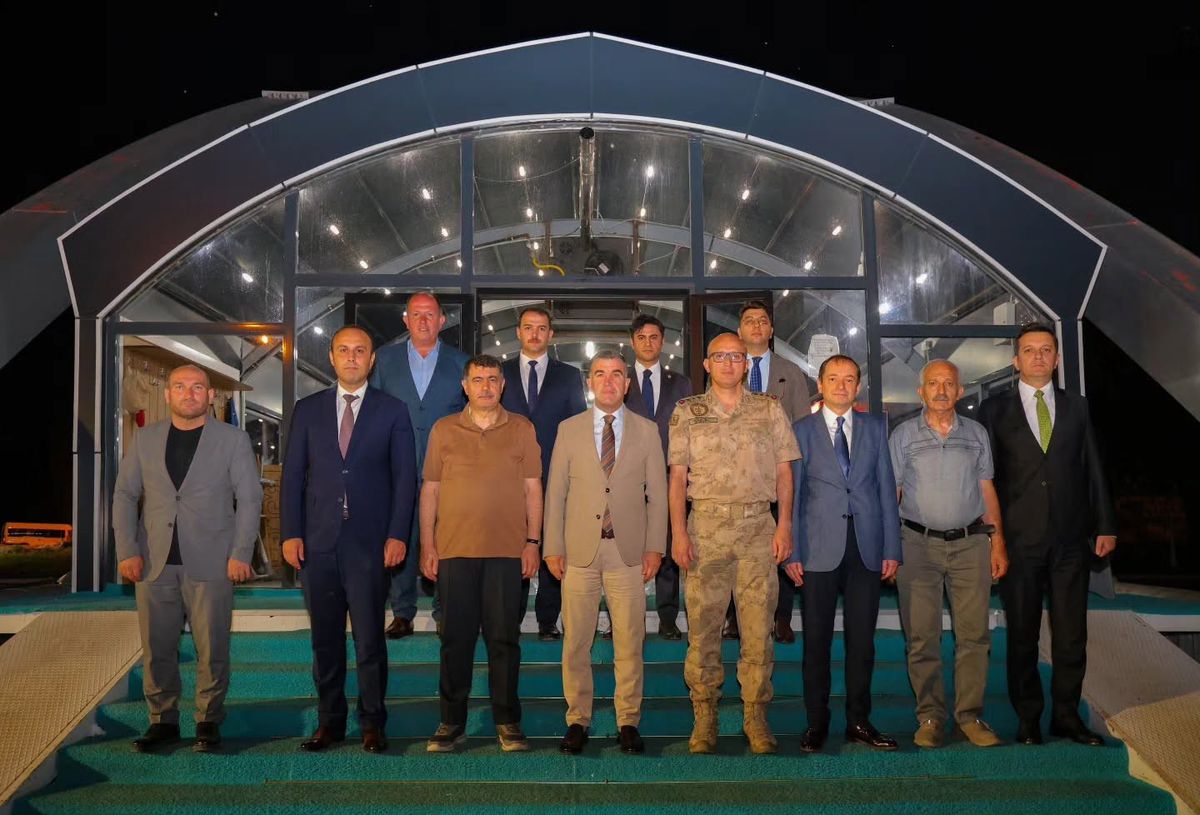 Bayburt Jandarma Komutanı Fatih Aslan'a Veda Yemeği
