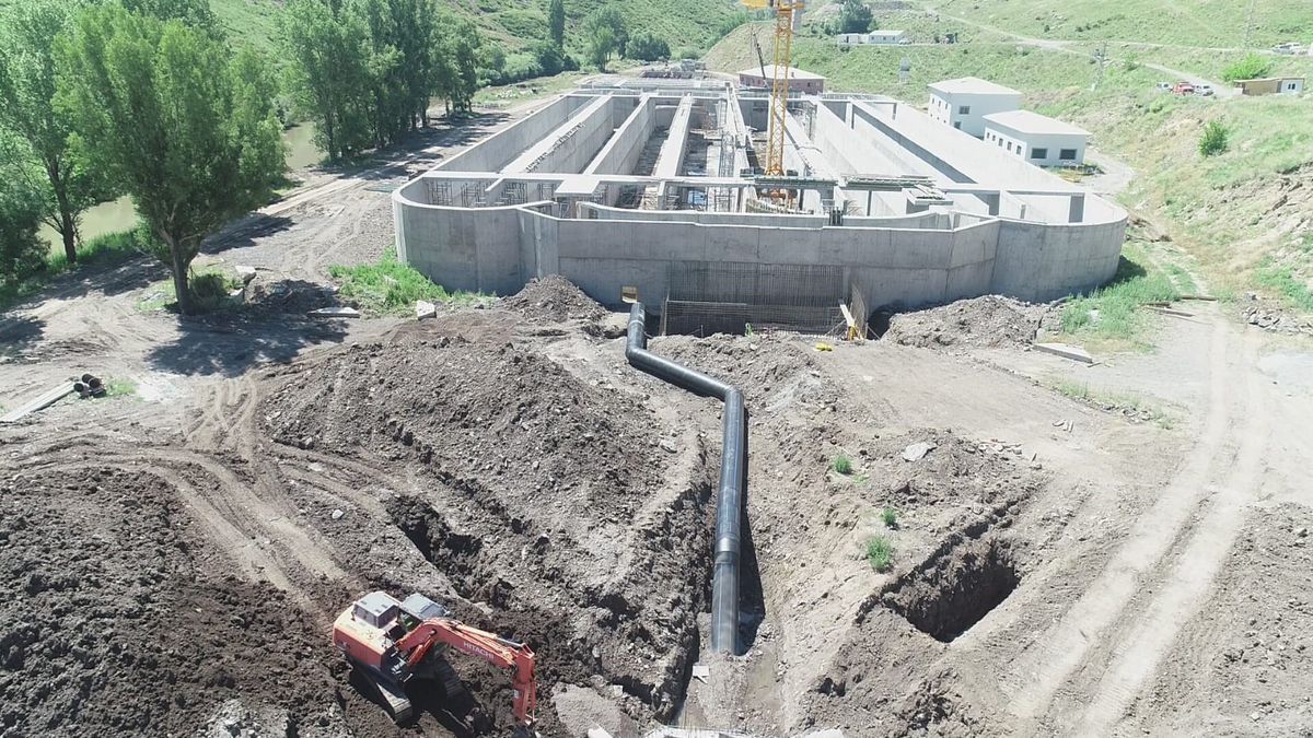 Kars'ın Atıksu Tesisi Yüzde 53'te, 2027'de Tamamlanacak