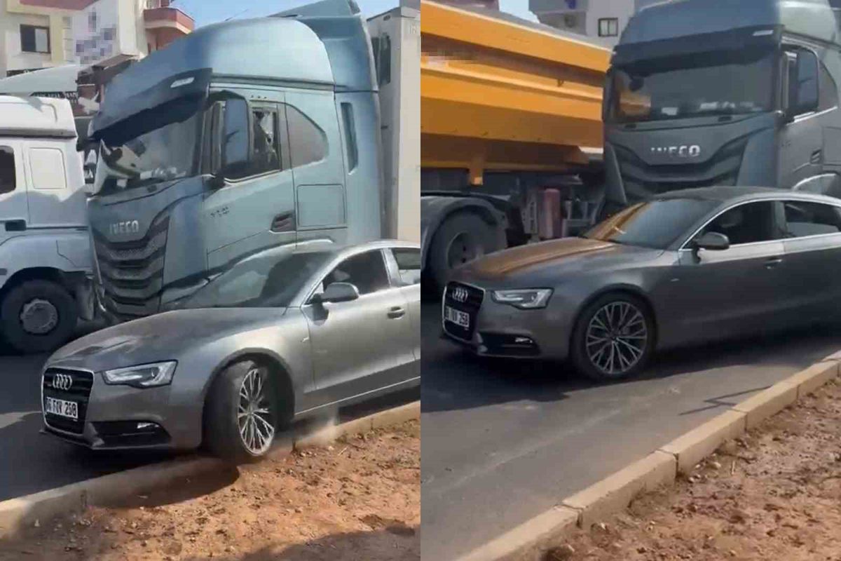 Mersin'de Tır ile Otomobil Arasında Yol Tartışması: Cam Kırma ve Kaçma
