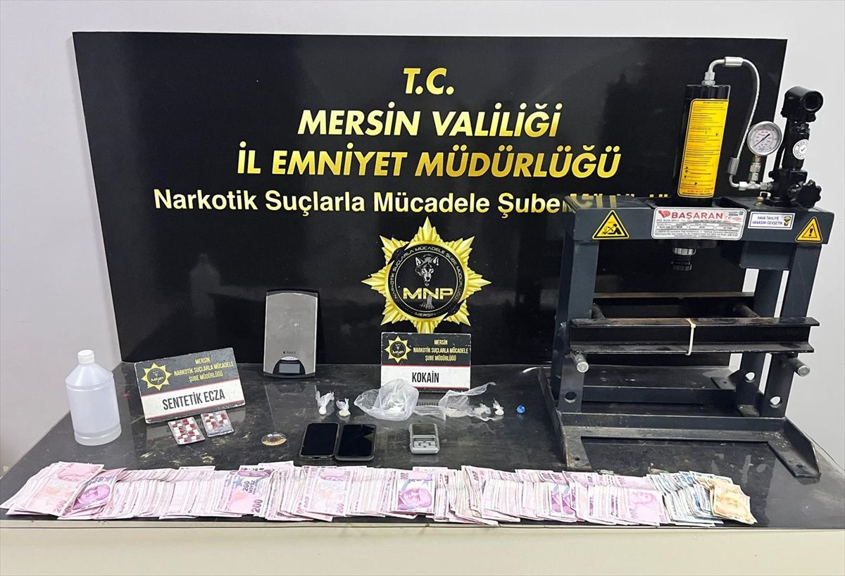 Mersin'de Uyuşturucu Operasyonu: 3 Tutuklama