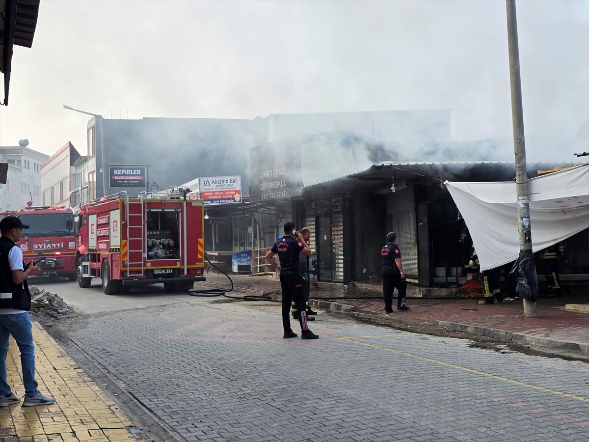 Osmaniye'de iş yerinde çıkan yangın hasara yol açtı