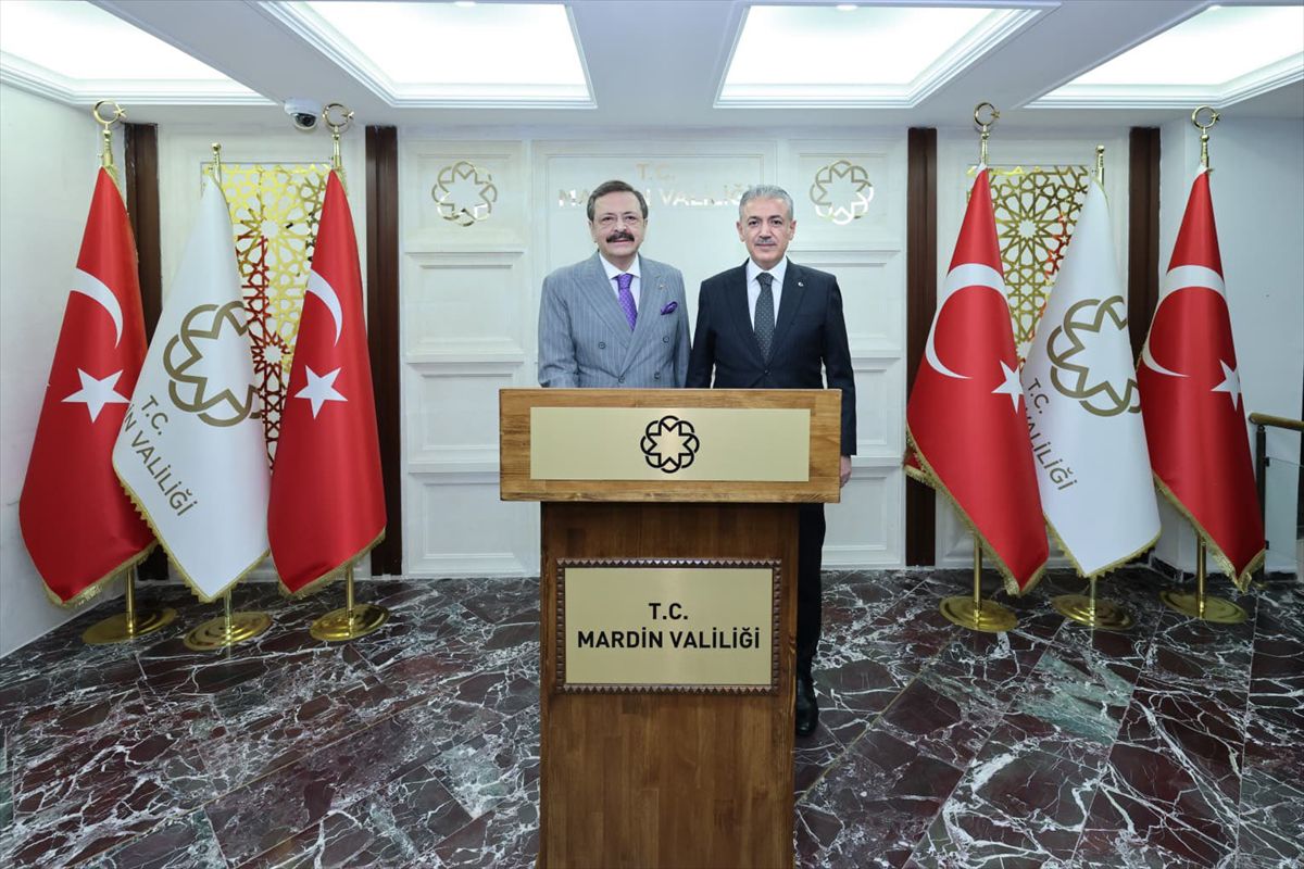 TOBB Başkanı Mardin Valisi'ni ziyaret etti
