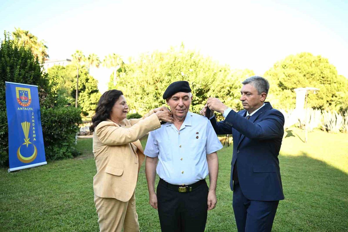 Antalya'da Jandarmada Rütbe Terfi Töreni