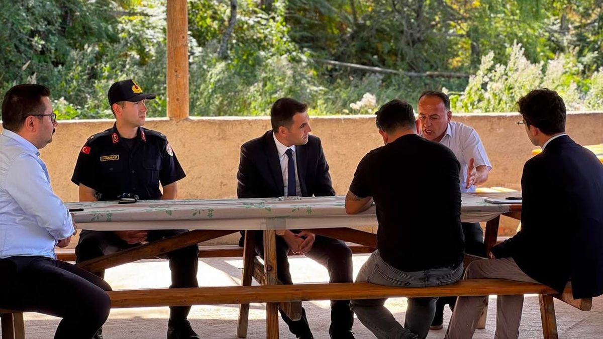 Kaymakam Kürkcü köyleri ziyaret etti