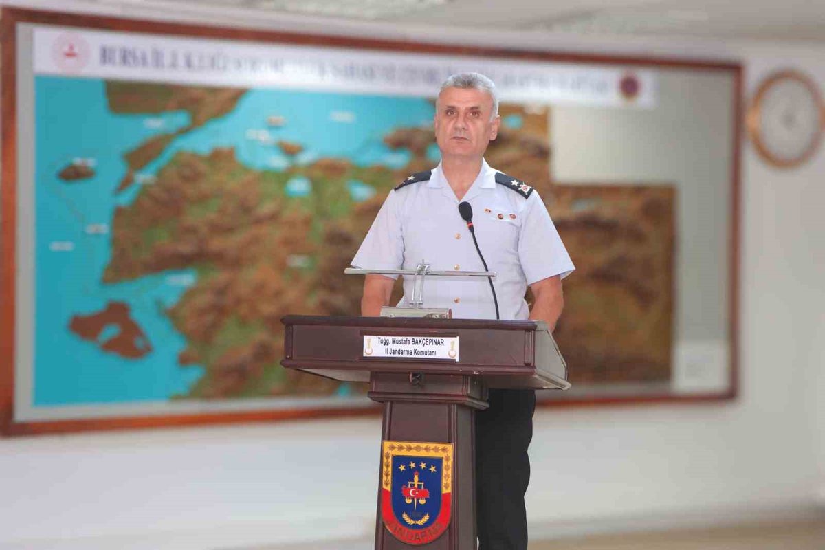 Bursa'da Jandarma Rütbe Terfi Töreni