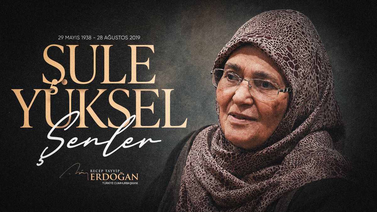 Erdoğan, Şule Yüksel Şenler'i vefatının 7'nci yılında andı