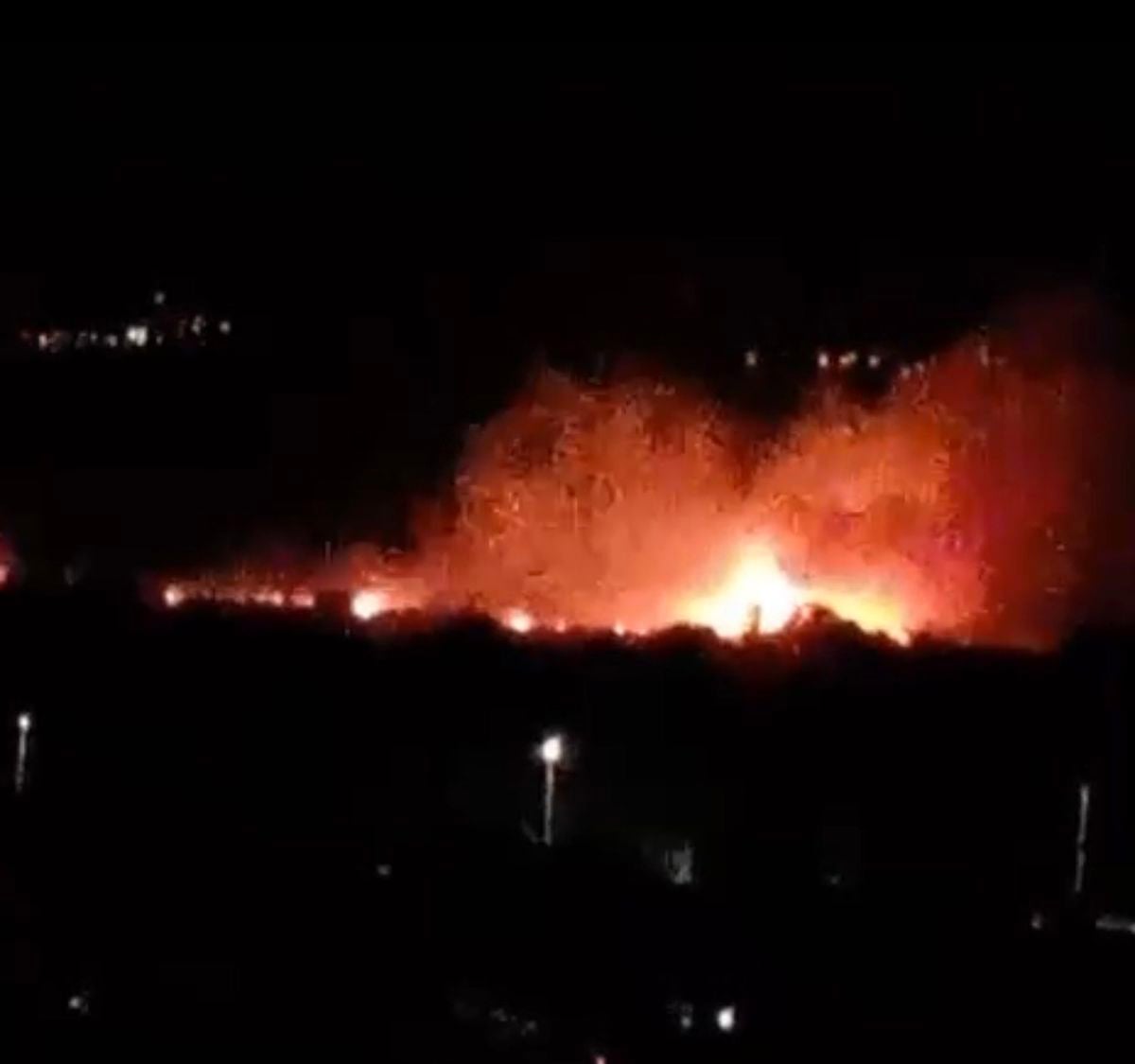 Sarayköy'de yangın: Rüzgar alevleri büyüttü