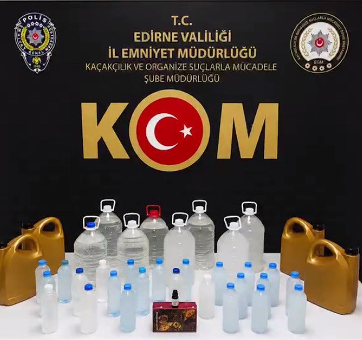 Edirne'de Sahte Alkollü İçki Operasyonu: 1 Gözaltı