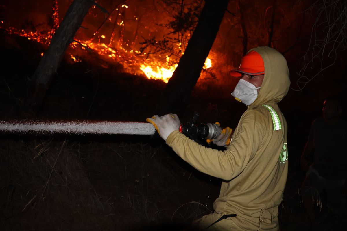Fethiye'de orman yangını: Evler alevlere teslim oldu