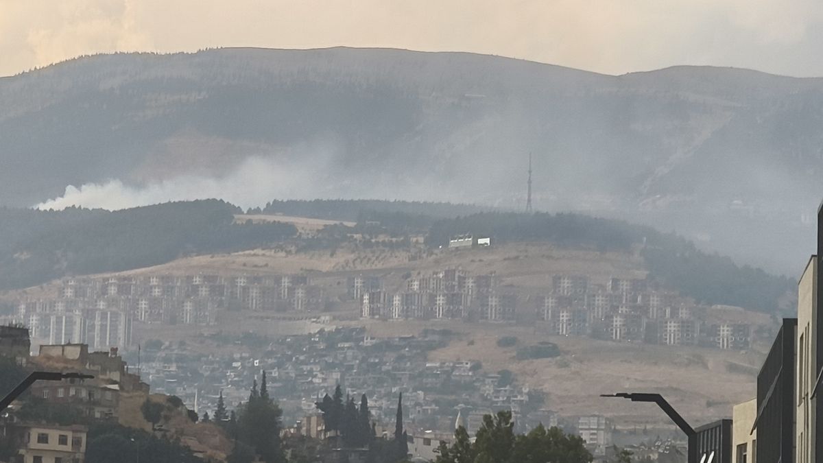 Kahramanmaraş'ta Ahır Dağı'nda Orman Yangını