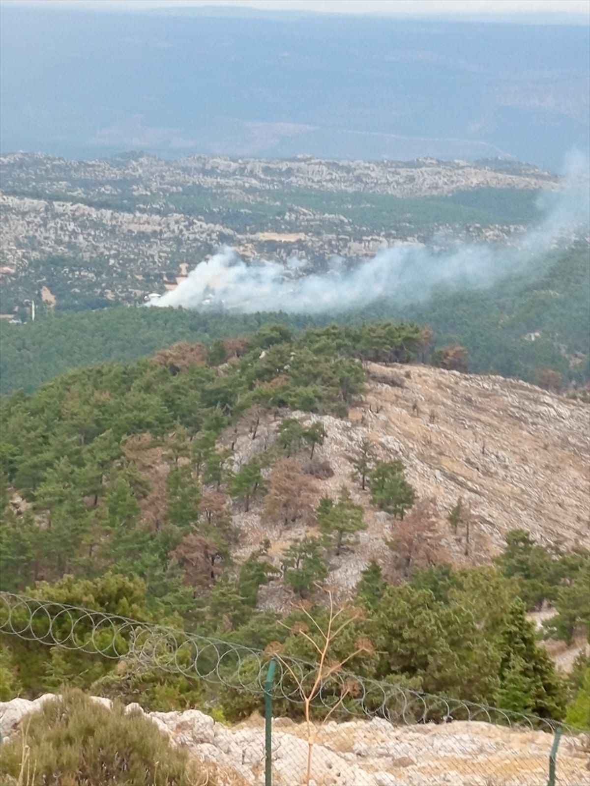 Silifke ve Anamur'da Yıldırım Kaynaklı Orman Yangınları Kontrol Altında