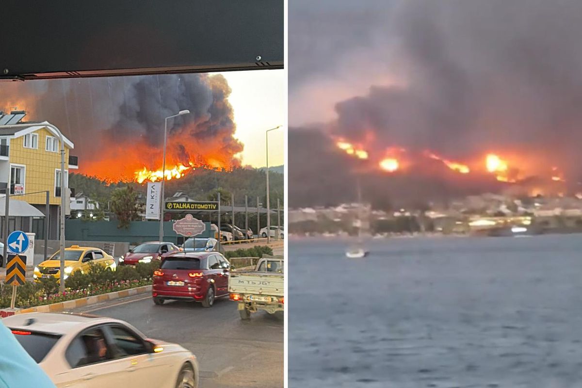 Muğla'nın Fethiye ilçesinde orman yangını