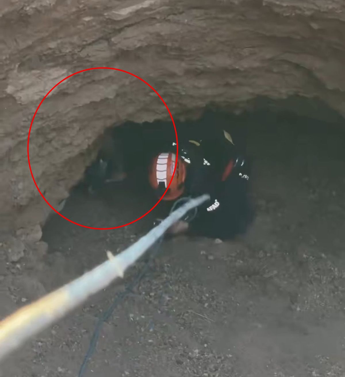 Siirt'te Obrukta Mahsur Kalan Keçi AFAD Ekiplerince Kurtarıldı
