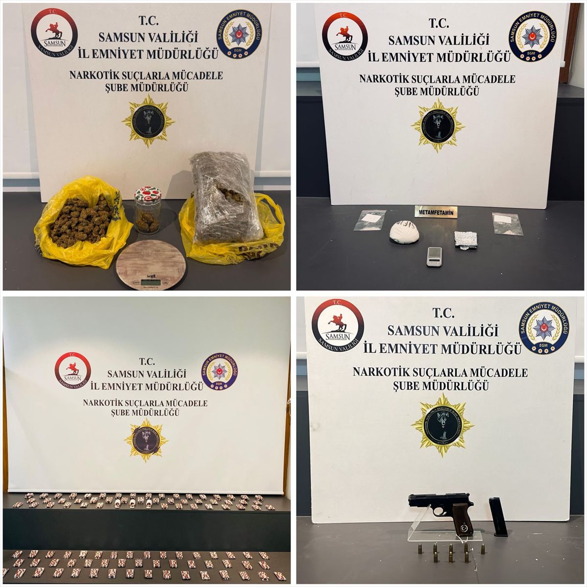 Samsun'da uyuşturucu operasyonunda 12 şüpheli gözaltına alındı