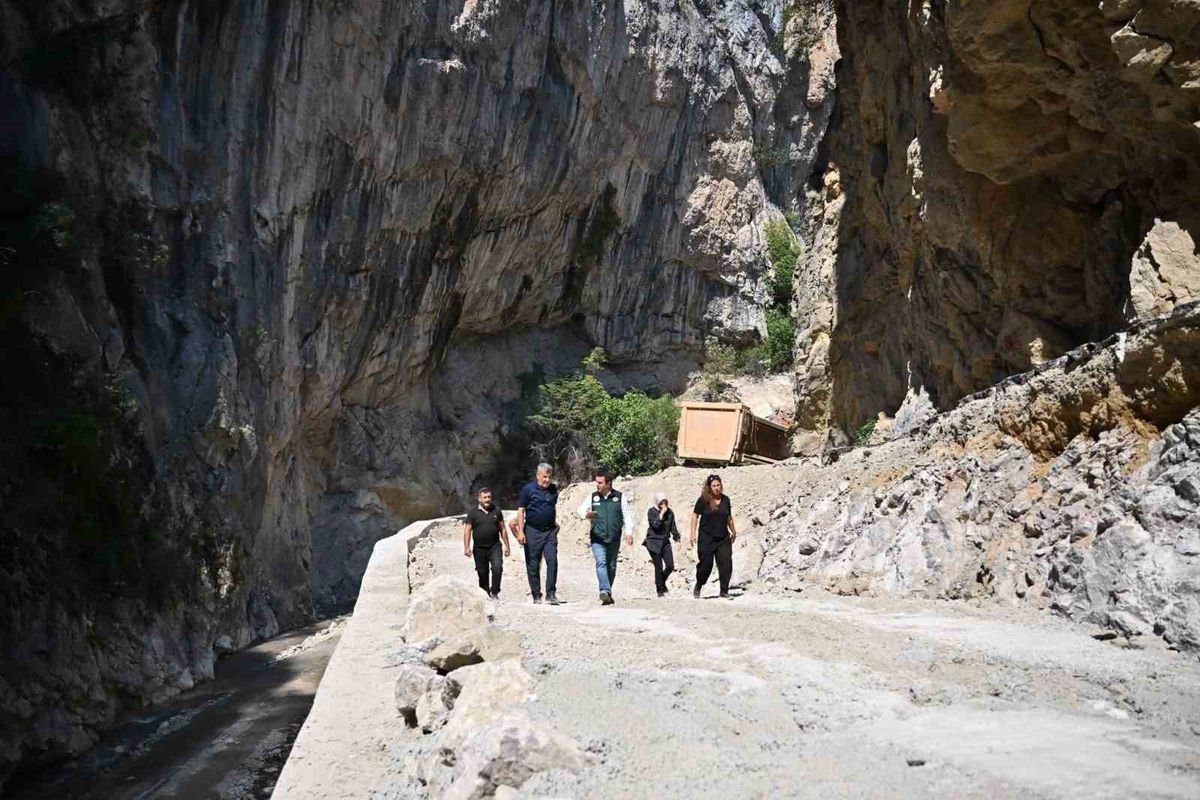 Şeker Kanyonu'nda İnşaat Çalışmaları Sürüyor