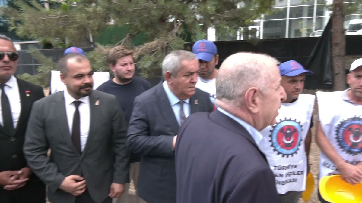 Özdağ’dan Doruk Madencilik işçilerine ziyaret: 'Bu şirket mi daha güçlü yoksa bakanlığınız mı?'