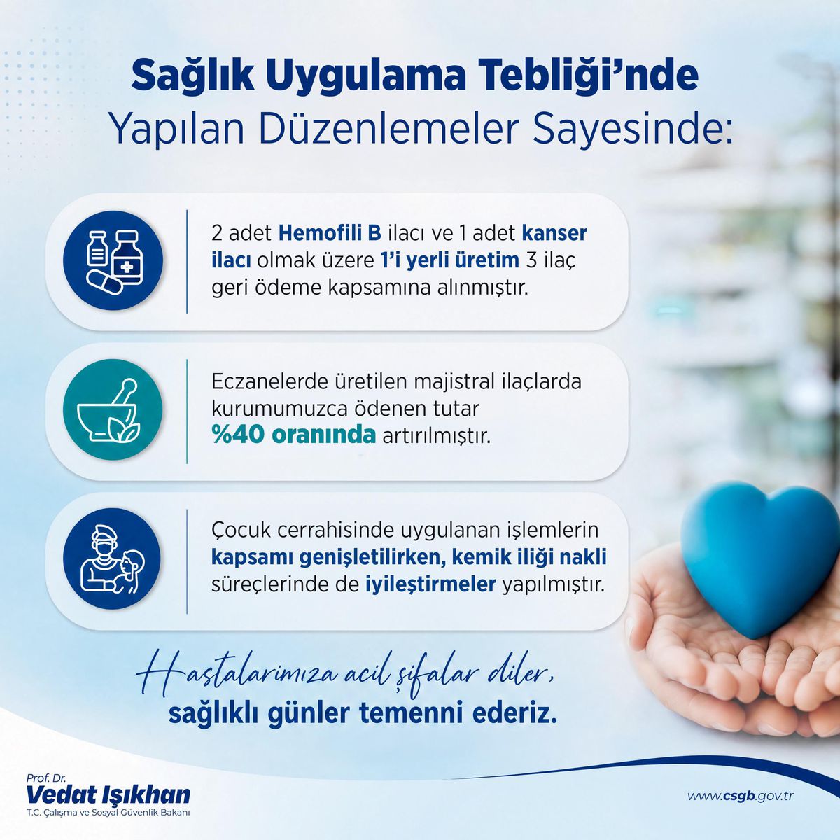 3 ilaç daha geri ödeme kapsamında