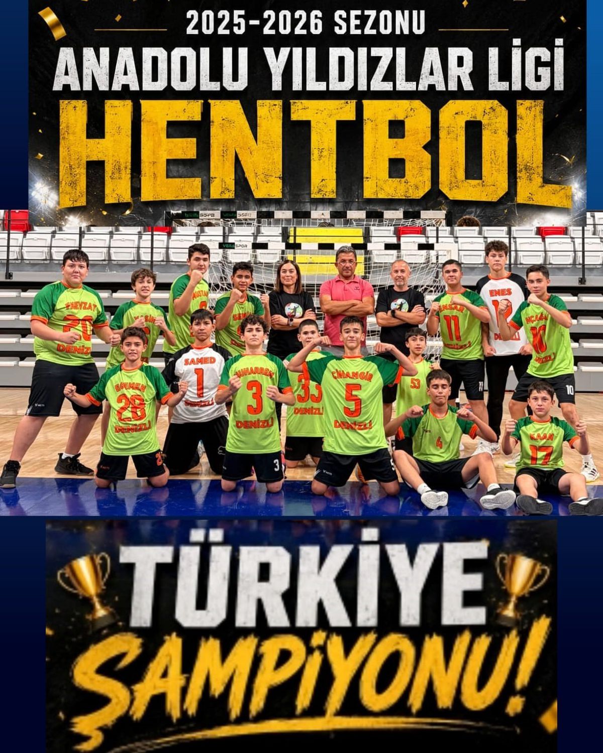 Denizli'den Hentbolda Büyük Başarı: Türkiye Şampiyonu Oldular