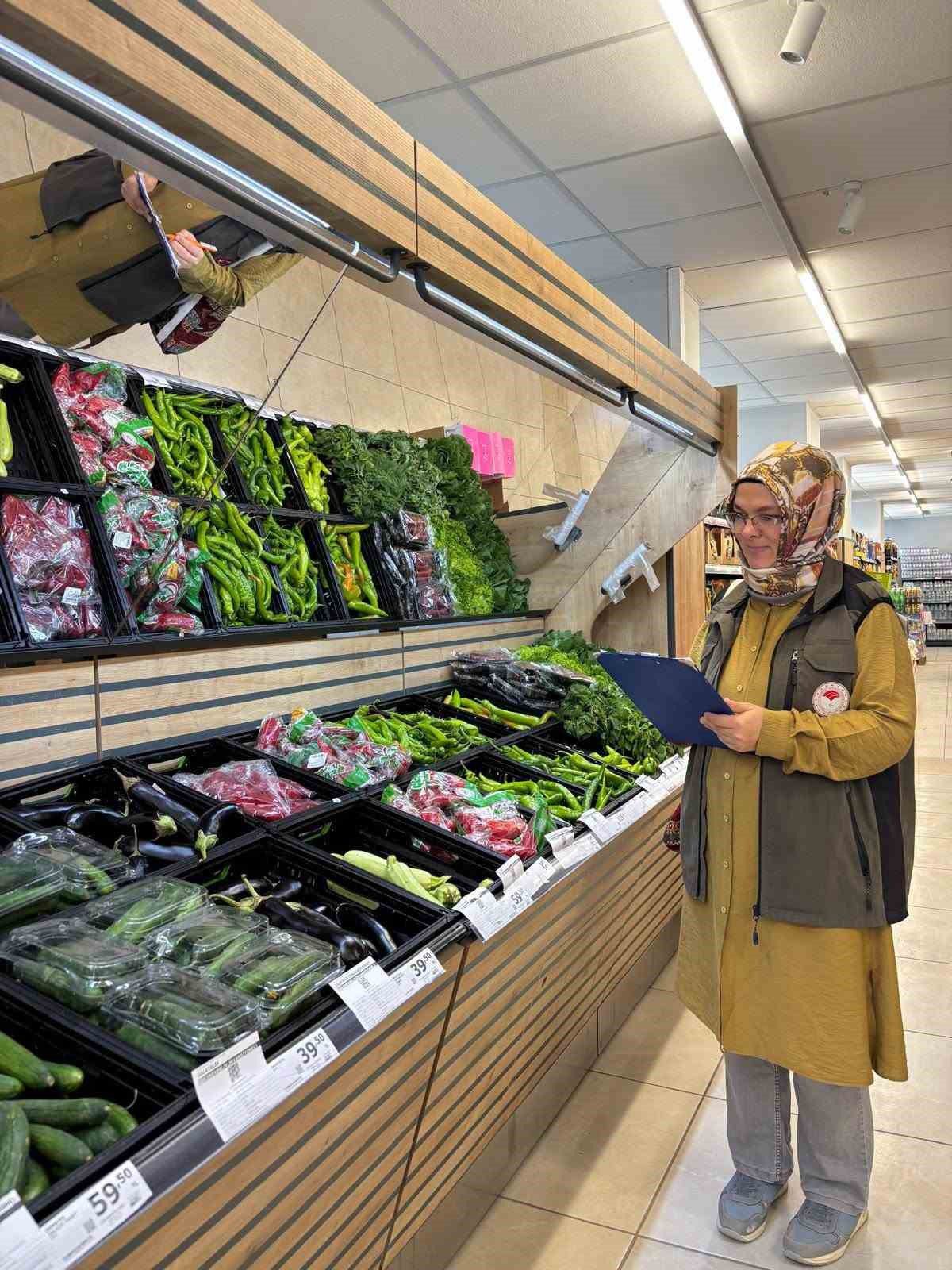 Karapınar’da marketlerde tarımsal ürün fiyatları denetlendi