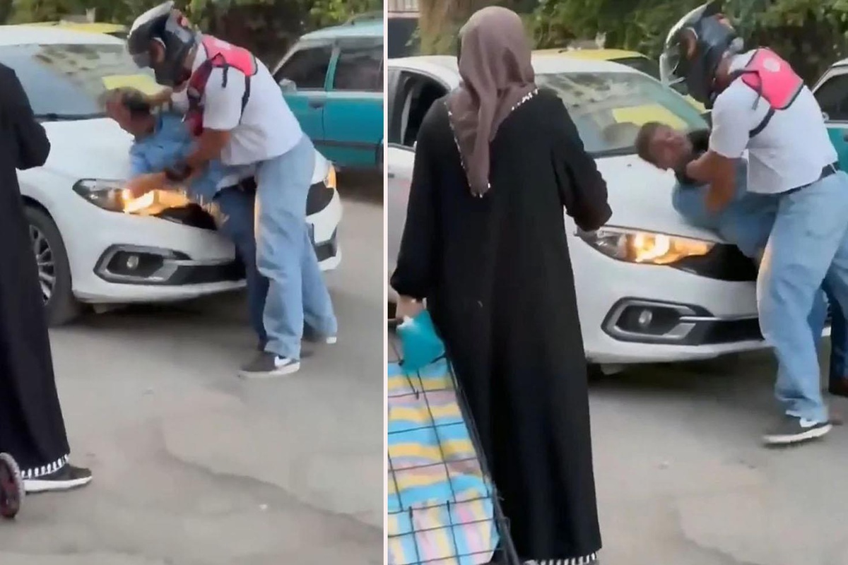 Bu neyin öfkesi? Yol verme tartışmasında motokuryenin gözü döndü