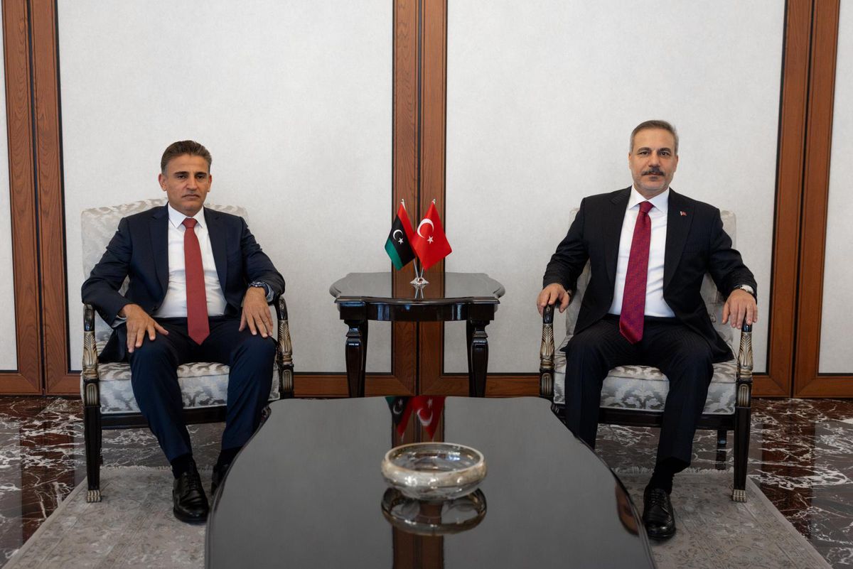Fidan, Libya Genelkurmay Başkan Vekili Nemruş'u Ankara'da kabul etti