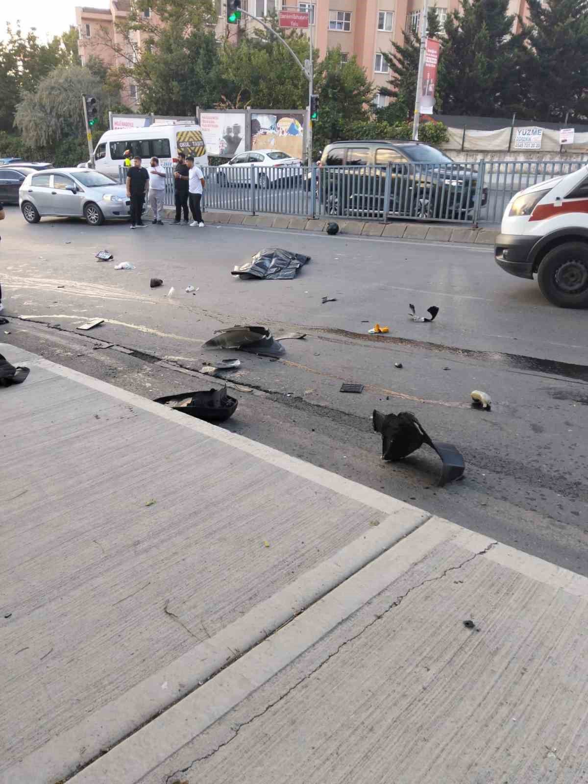 Başakşehir'de motosiklet kazası: 1 ölü