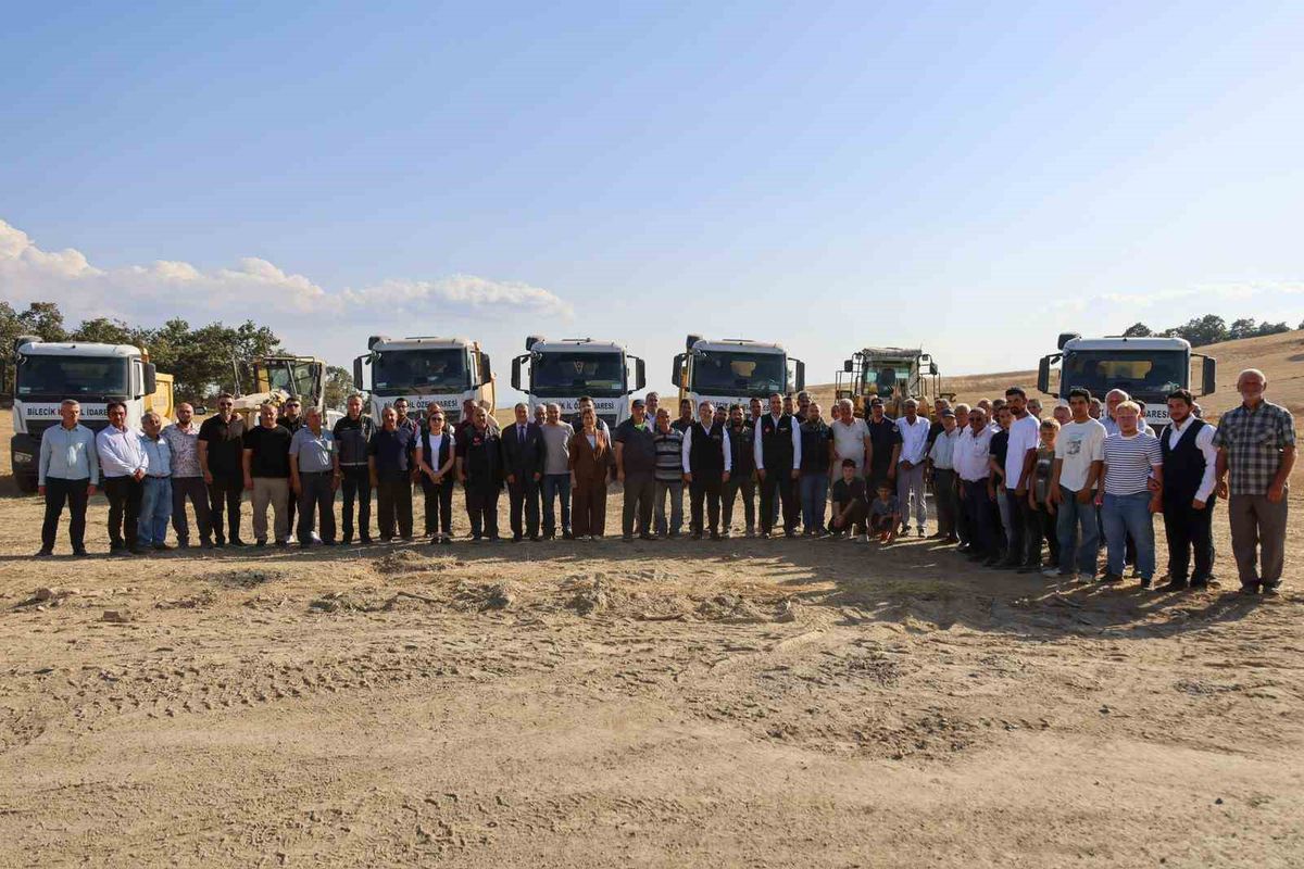 Osmaneli'de 8 kilometrelik köy yolu asfalta hazır