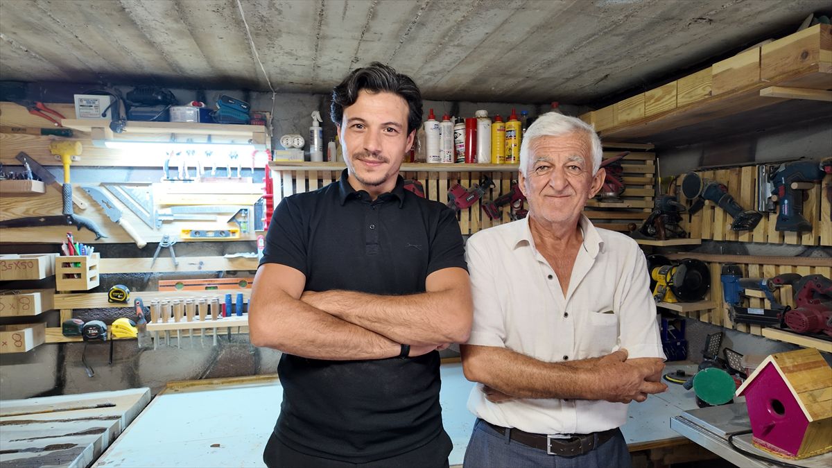 İmam Hatibin Marangoz Atölyesi Çocuklara El Becerisi Kazandırıyor