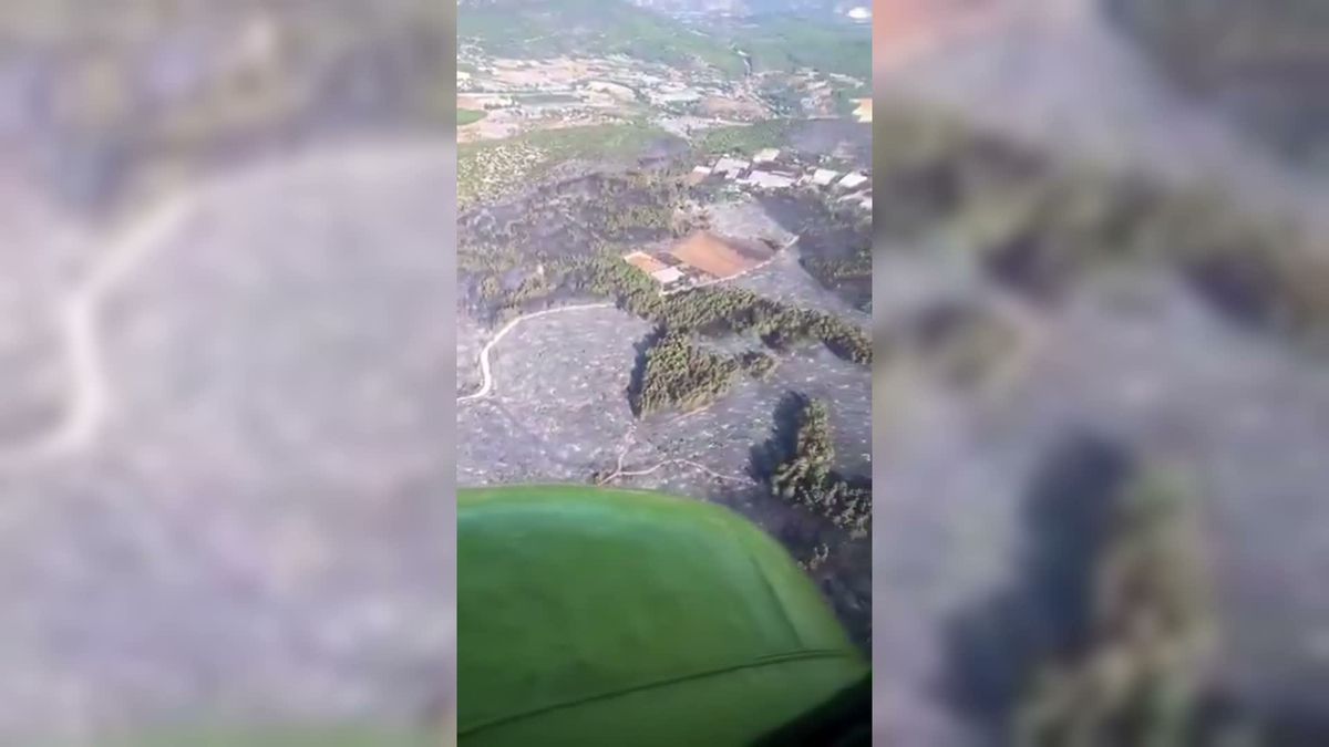 Seydikemer’de başlayıp Kaş'a sıçrayan orman yangını kontrol altına alındı