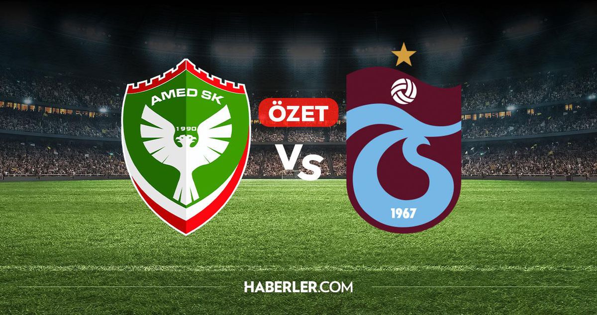 Amedspor Trabzonspor maç özeti ve golleri! (2-1) Amedspor Trabzonspor kaç kaç bitti, golleri kim attı?