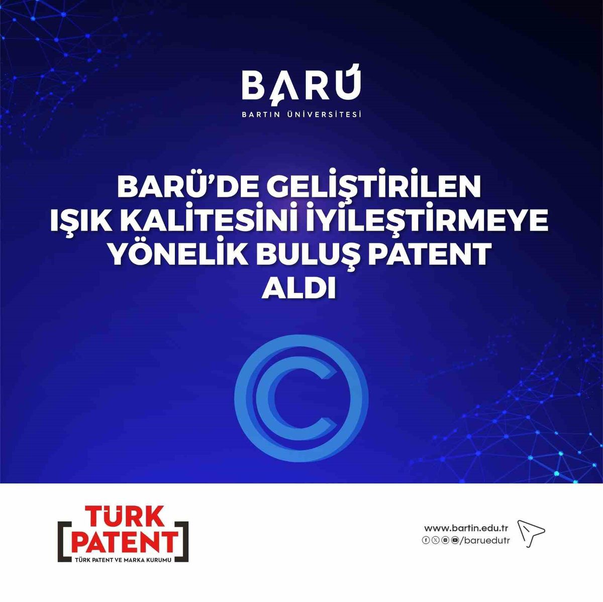 BARÜ'den OLED ışık kalitesini artıran yenilikçi buluşa patent