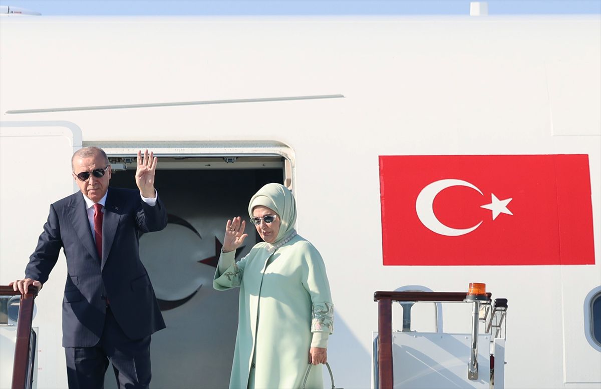 Erdoğan, ŞİÖ Zirvesi için Bişkek'e hareket etti