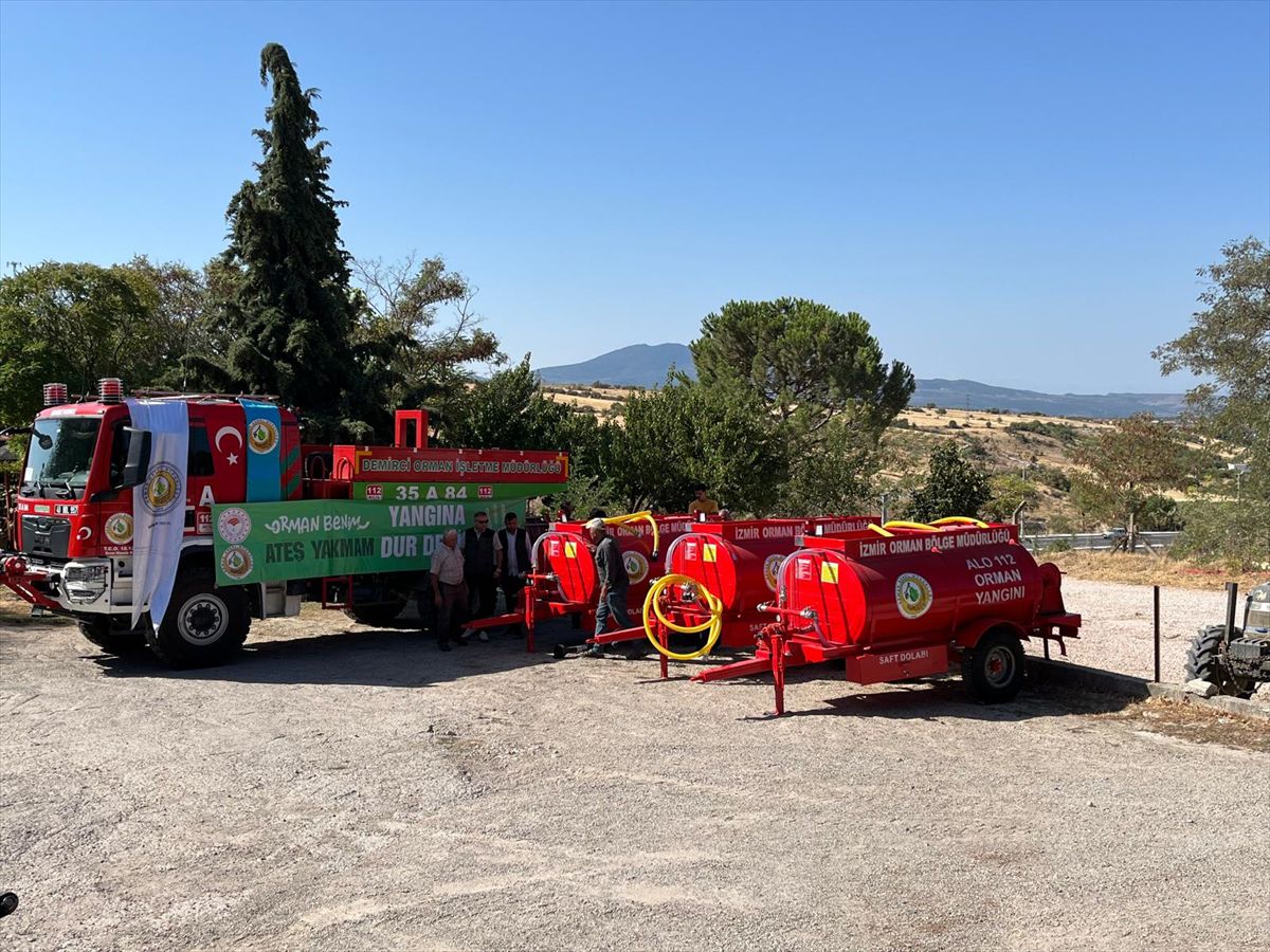 Manisa'nın 3 Mahallesine Yangın Tankeri