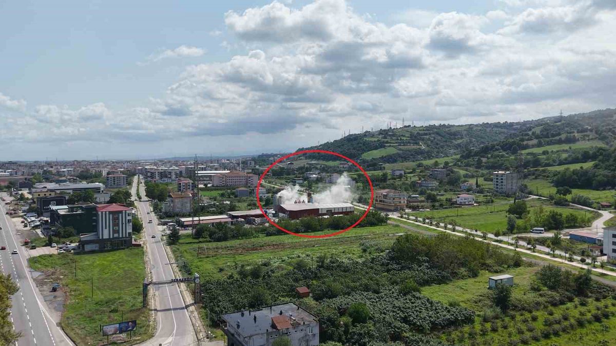 Tekkeköy'de Duman Paniği: Fabrika Bacasından Çıkan Normal Duman