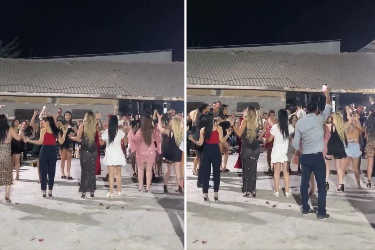 Görüntü Türkiye'den! Cep telefonuyla kayıt alan kişiyi hemen uyardılar