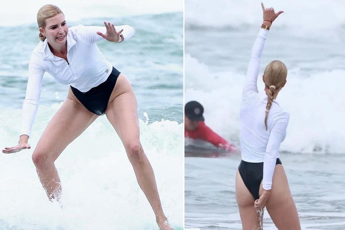Ivanka Trump'ın Kosta Rika tatili! Sörf tahtasında hünerlerini sergiledi