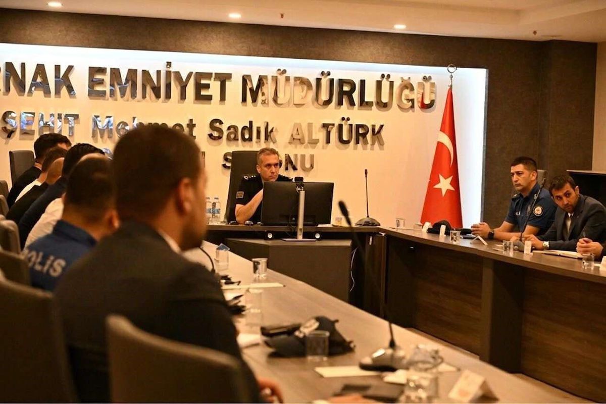 Şırnak'ta Ağustos Ayı Güvenlik Toplantısı Yapıldı