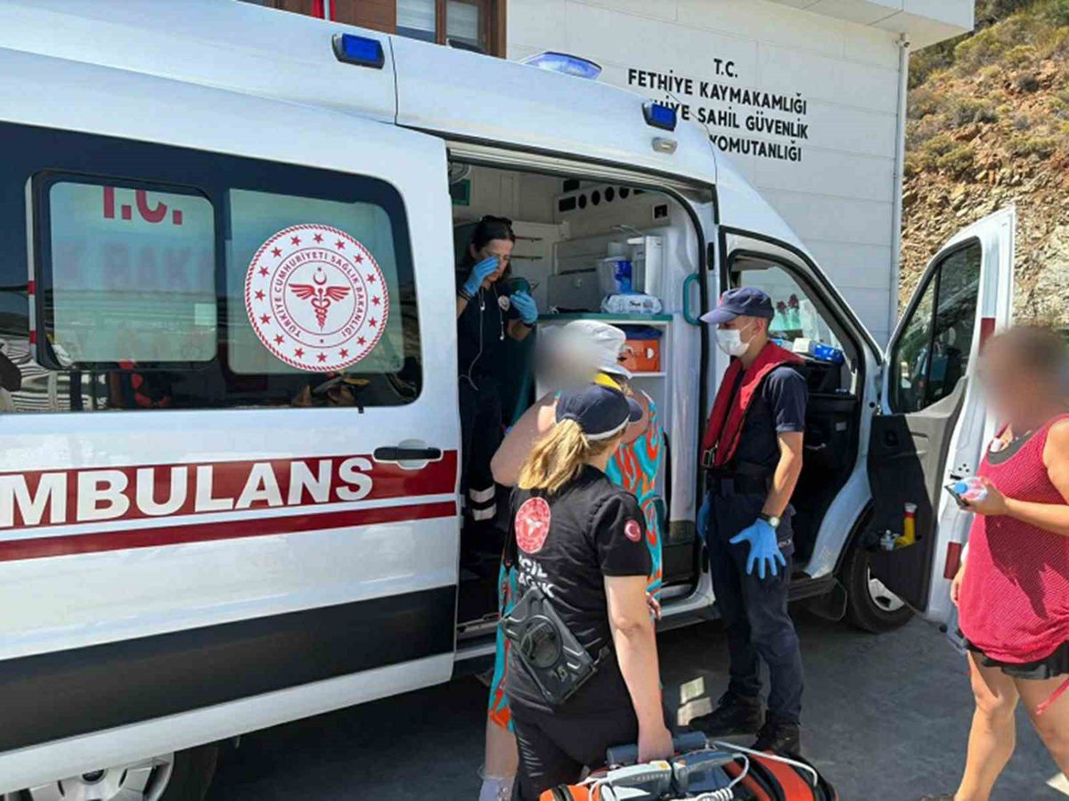 Fethiye'de Ticari Yatta Yaralanan Vatandaş Sahil Güvenlikle Kurtarıldı
