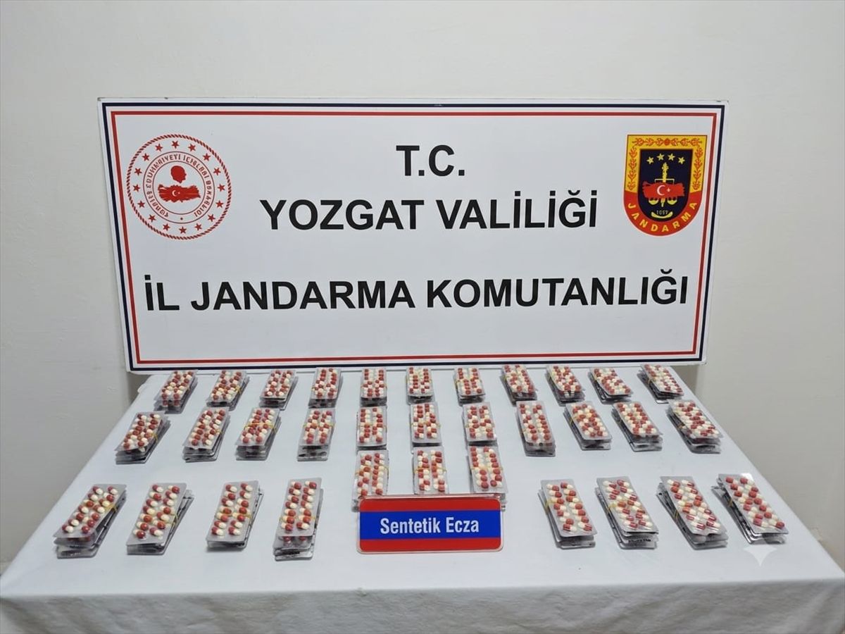 Yozgat'ta sentetik hap operasyonu: 3 gözaltı