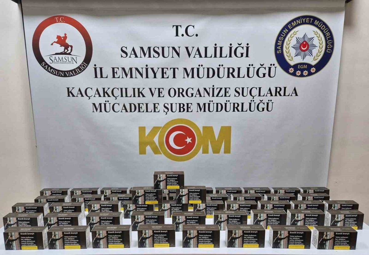Samsun'da 10 Bin Makaron Ele Geçirildi