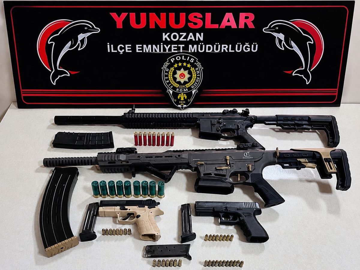 Kozan'da Bir Haftalık Operasyon: 6 Tutuklama, 6 Ruhsatsız Silah Ele Geçirildi